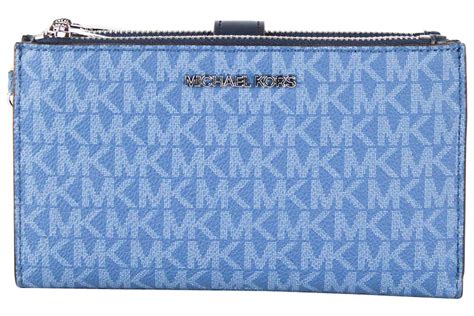 michael kors chambray wallet|Michael Kors Jet Set Travel Double Zip Wallet Large .